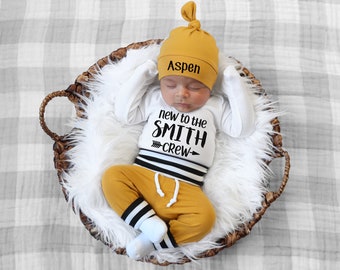 Baby Boy Gift, Personalized Hat, Personalized Name outfit, Baby boy Outfit, Baby Boy Clothes, Newborn Boy Outfit, Baby Gift, Photo Props