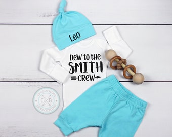 Baby Boy Gift, Personalized Hat, Custom Name outfit, Baby boy Outfit, Baby Boy Clothes, Newborn Boy Outfit, Baby Gift, Photo Props