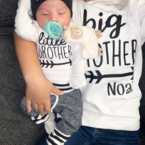 BIG BROTHER, Little brother outfit, Baby Boy Coming Home Outfit, big brother shirt, big brother, little brother outfits, big bro little bro image 2