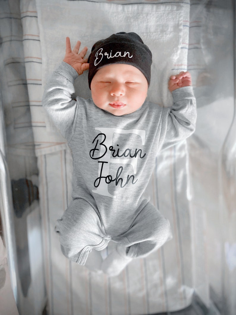 Newborn boy coming home outfit, boy going home outfit, baby boy take home outfit, newborn boy outfit, hospital outfit newborn boy image 9