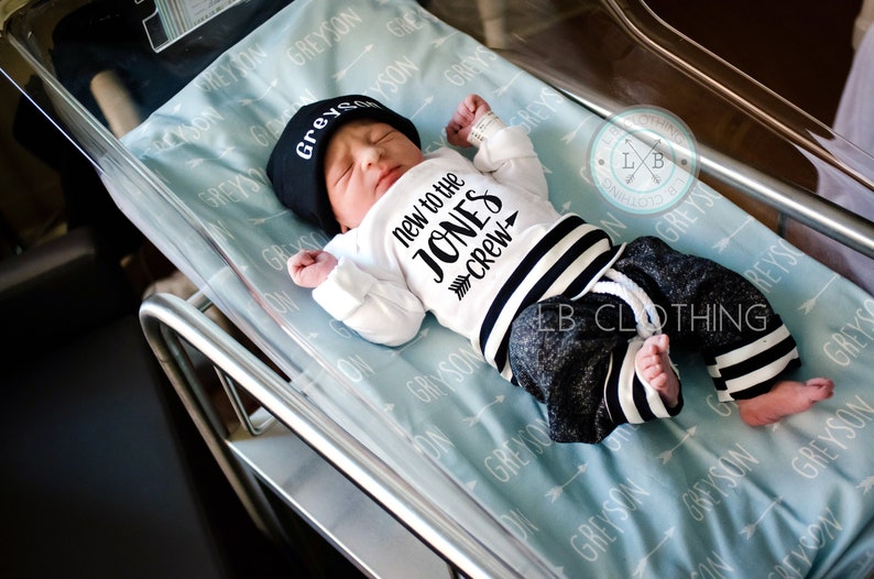 Baby Boy Hospital Outfit Baby Boy Coming Home Outfit Newborn Etsy