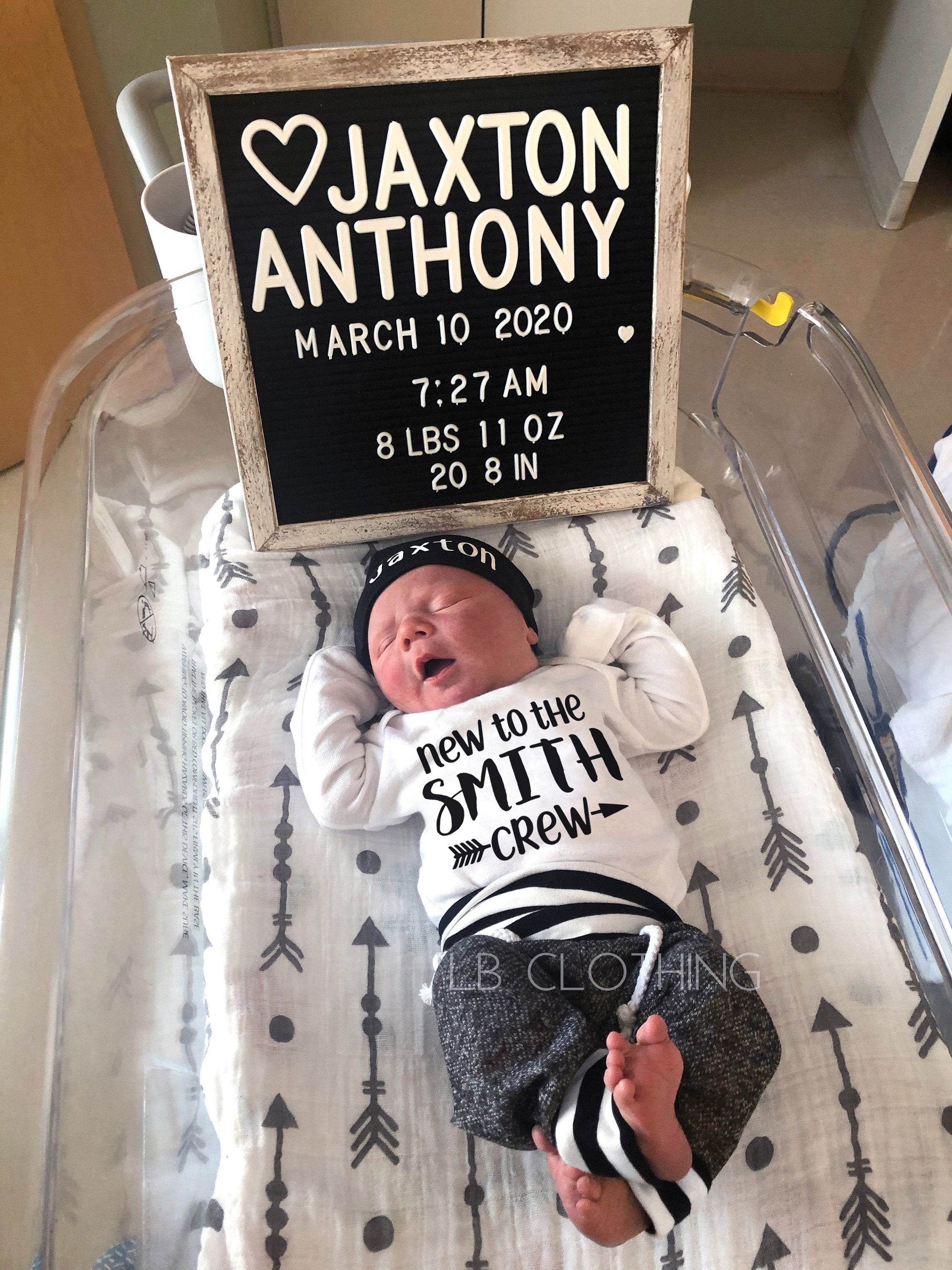 Newborn boy coming home outfit, baby boy take home outfit newborn boy…