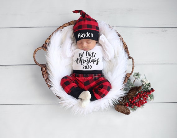 christmas outfit for newborn boy