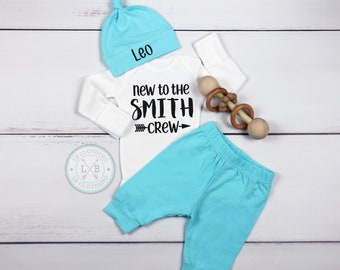 Baby Boy Gift, Personalized Hat, Custom Name outfit, Baby boy Outfit, Baby Boy Clothes, Newborn Boy Outfit, Baby Gift, Photo Props