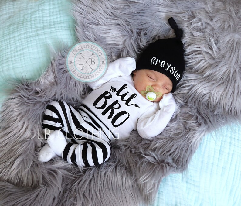 newborn baby brother outfit