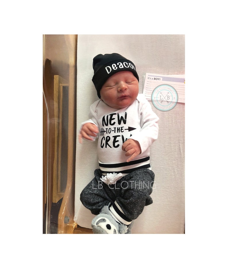 Baby Boy Hospital Outfit Baby Boy Coming Home Outfit Newborn Etsy