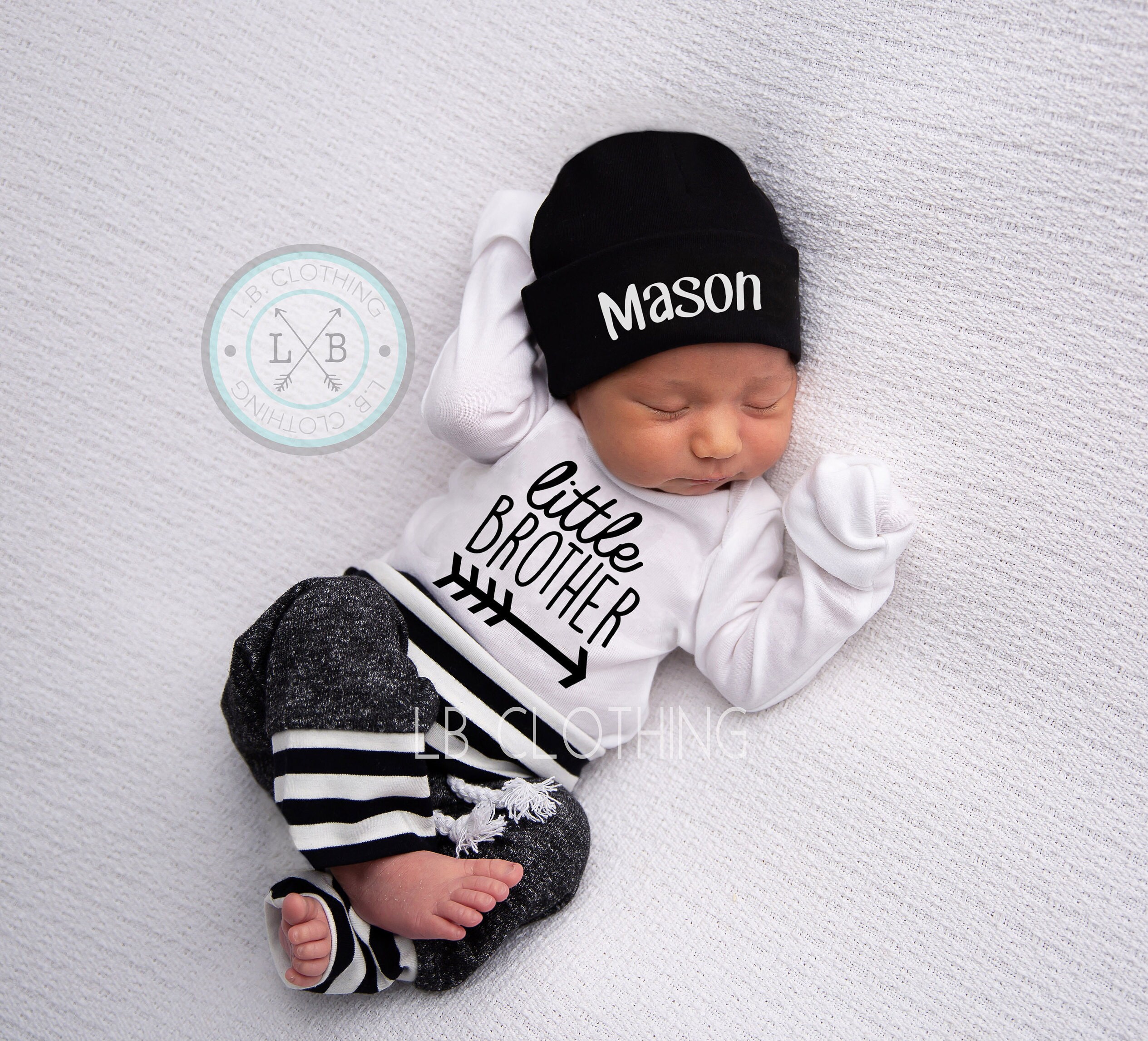 Baby Boy Gift Personalized Hat Custom Name Outfit Baby Boy Etsy