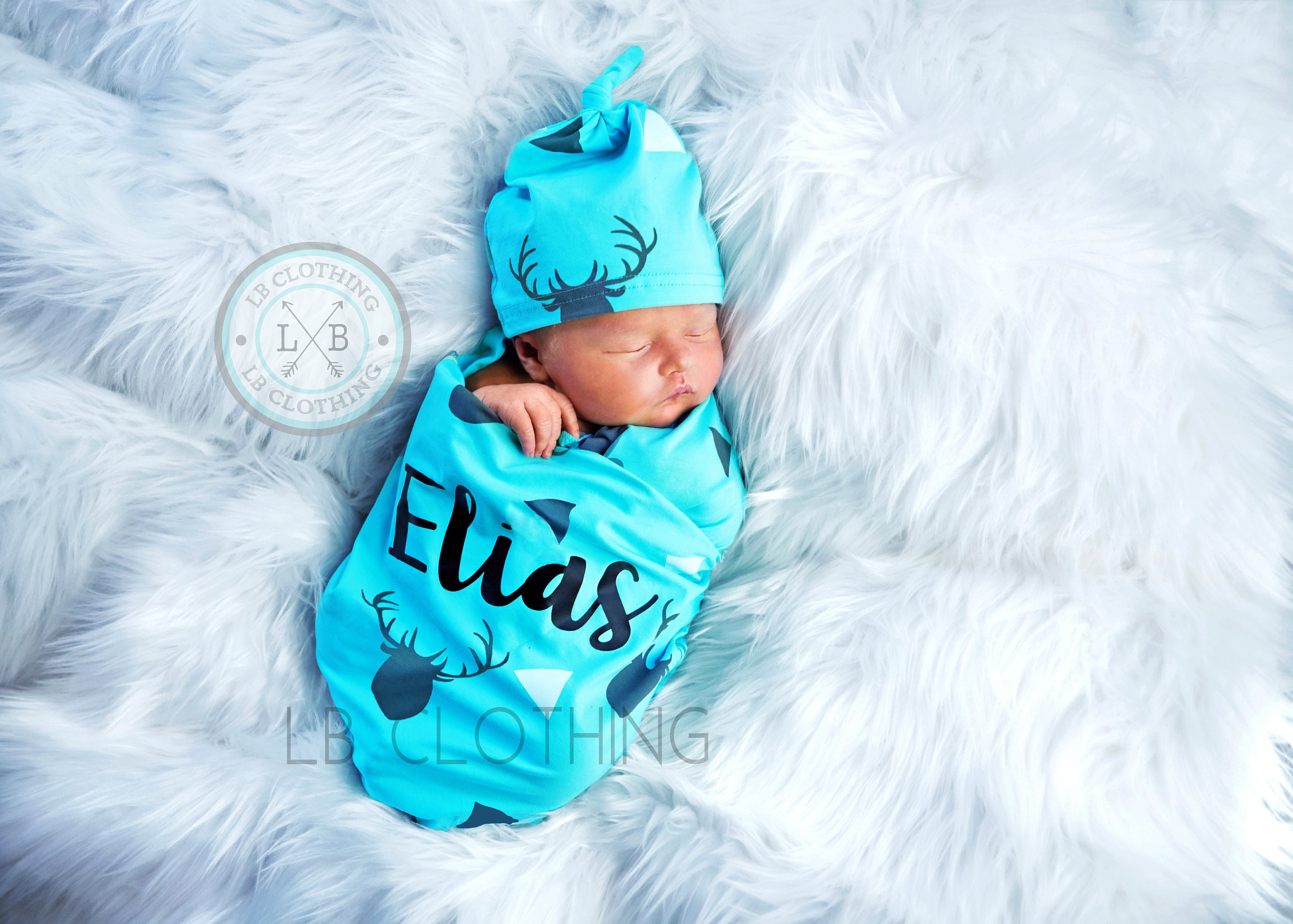 Newborn swaddle set baby boy baby blanket baby boy blanket Etsy