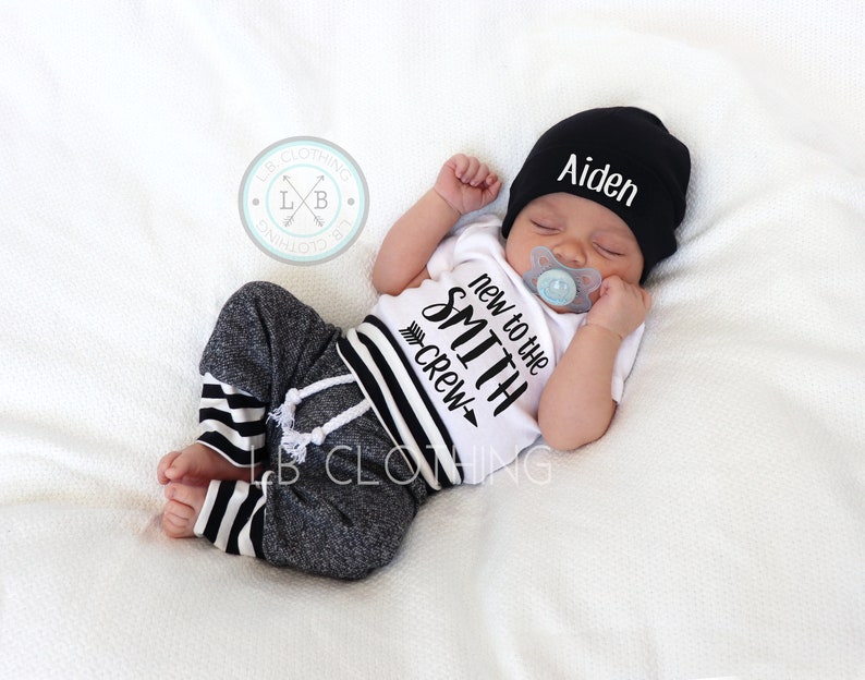 Newborn Boy Coming Home Outfit Baby Boy Take Home Outfit Etsy