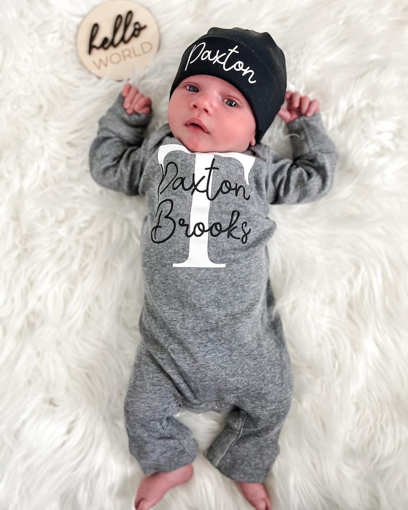 Newborn Coming Home Outfit Boy Going Home Outfit Baby Boy Etsy