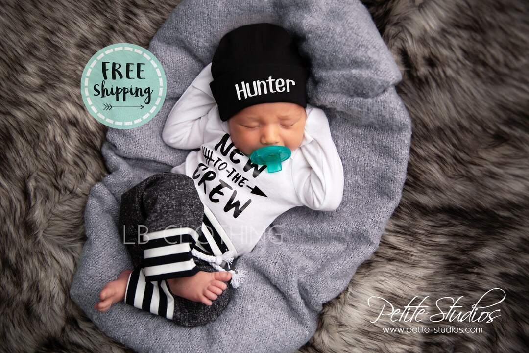 Newborn Boy Coming Home Outfit Baby Boy Take Home Outfit Etsy
