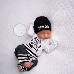 BIG BROTHER, Little brother outfit, Baby Boy Coming Home Outfit, big brother shirt, big brother, little brother outfits, big bro little bro image 3