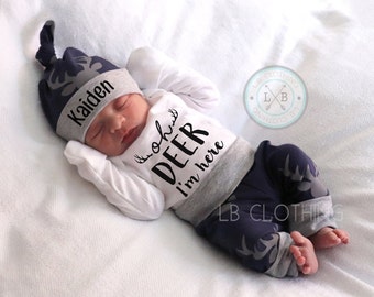 Newborn Boy Coming Home Outfit Baby Boy Take Home Outfit Newborn Outfit Newborn Baby Outfit New to the Crew Outfit Baby Boy