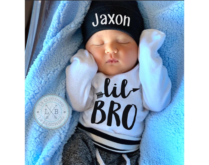Baby Boy Gift Personalized Hat Custom Name Outfit Baby Boy Etsy