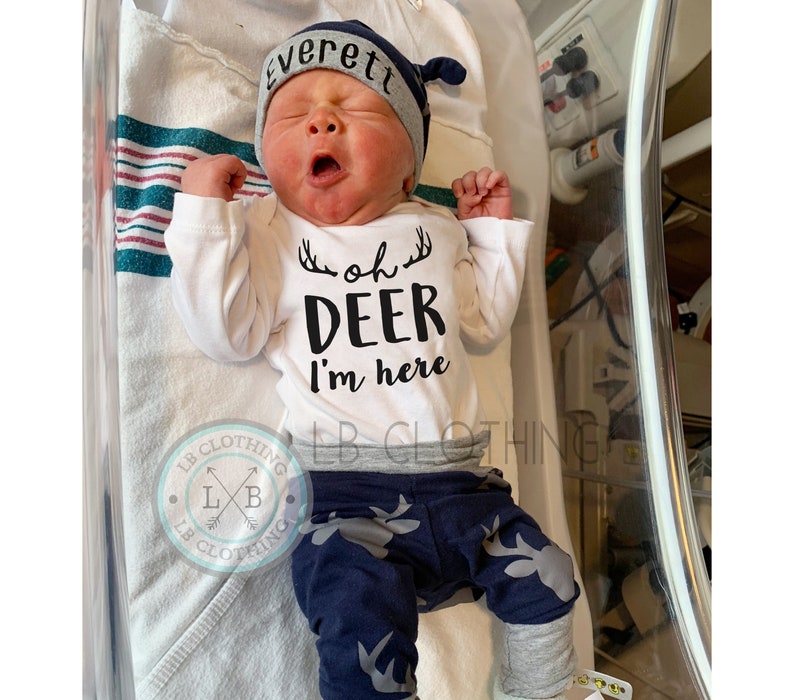 Newborn Boy Coming Home Outfit Baby Boy Take Home Outfit Etsy