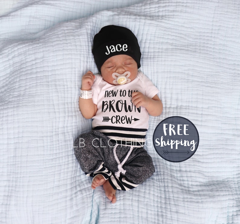 Baby Boy Coming Home Outfit Newborn Boy Coming Home Outfit Baby Boy Clothes Personalized Newborn Outfit Baby Boy Outfits Newborn Boy