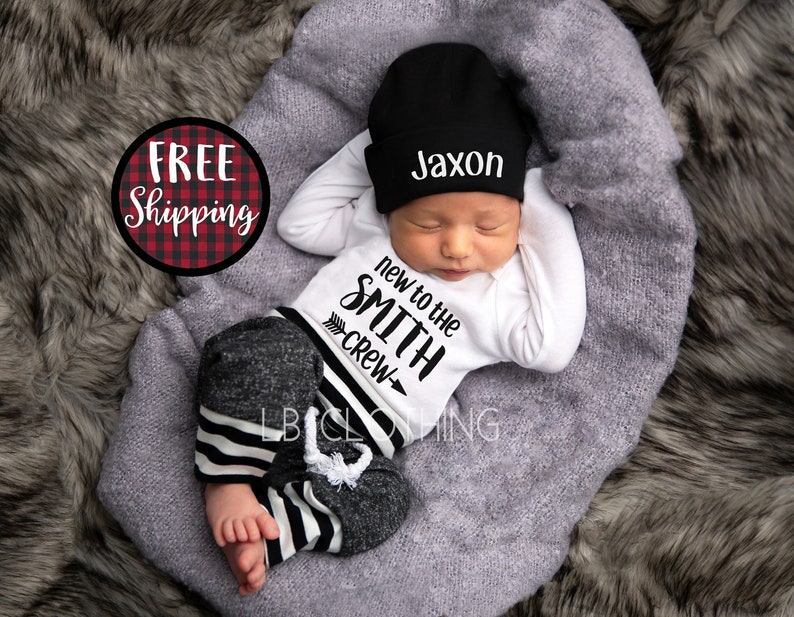 Baby boy hospital outfit baby boy coming home outfit newborn Etsy
