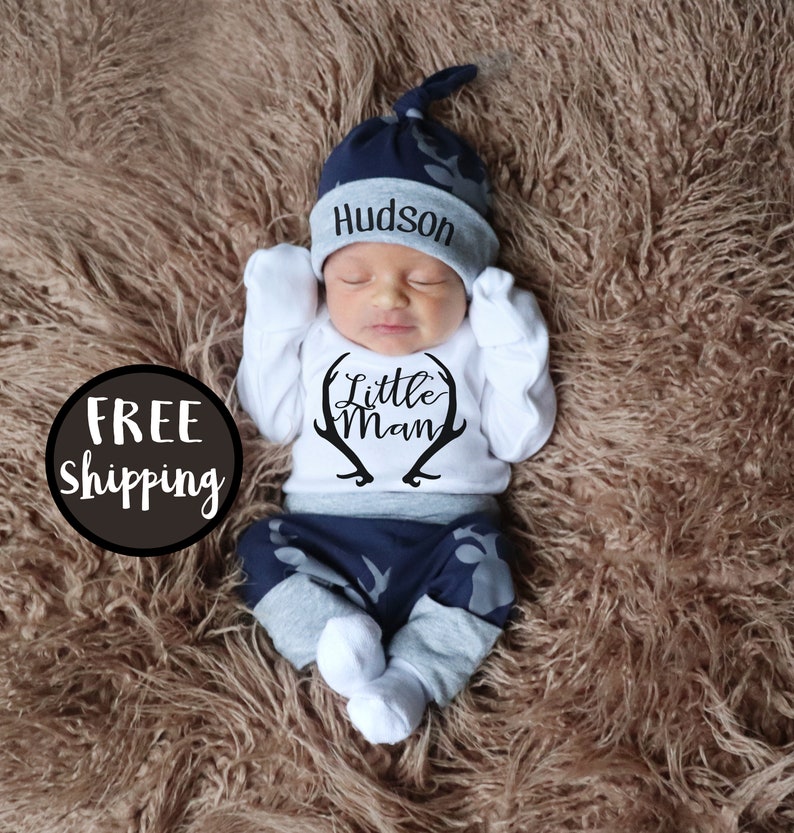 BABY BOY Coming Home Outfit Baby Boy Personalized Baby Hat Etsy