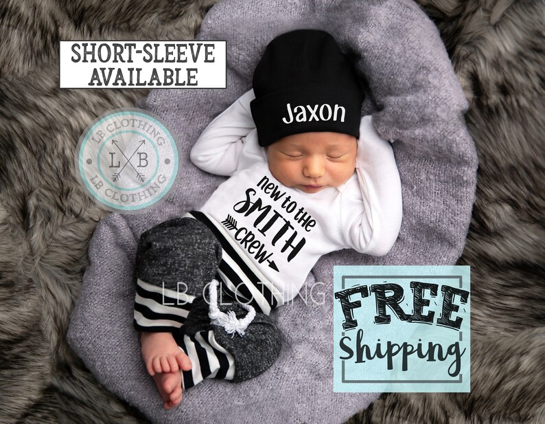 BABY BOY Coming Home Outfit/baby Boy/personalized/baby Boy Etsy