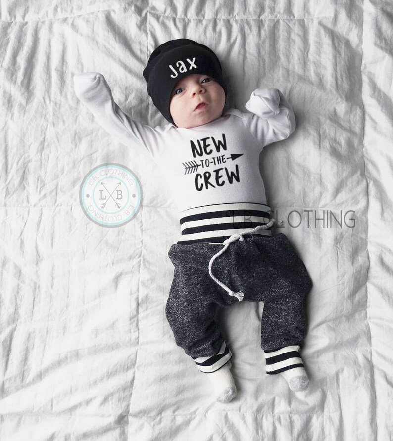 Newborn Boy Coming Home Outfit Baby Boy Take Home Outfit Etsy