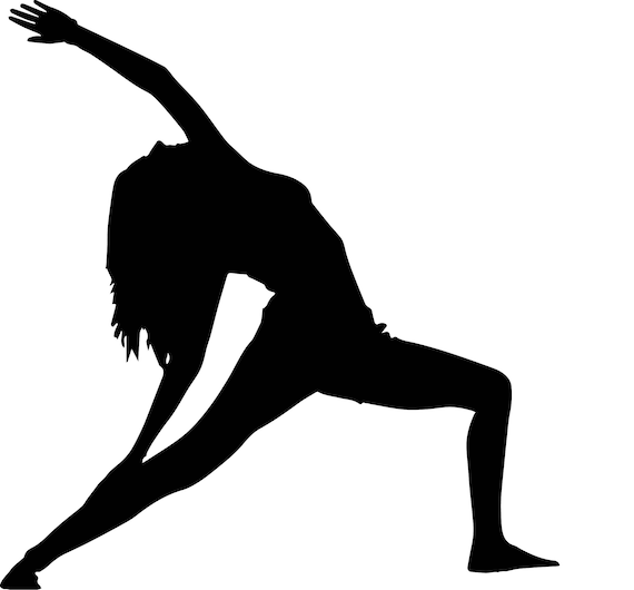 Yoga Yoga pose Clip Art Vector Icons Black | Etsy