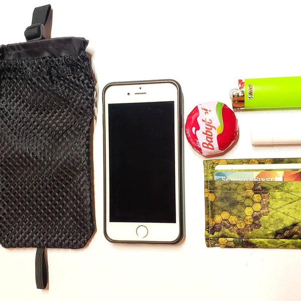 Justin's UL Original Cell Phone/Snack Shoulder Strap Pockets (12g). Ultra Light Ultralight Backpacking