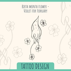 Tattoo design - February birth month flower