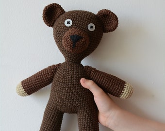 mr bean teddy, cute retro bear,  baby shower gift, plushie for baby, stuffed animal for nap time