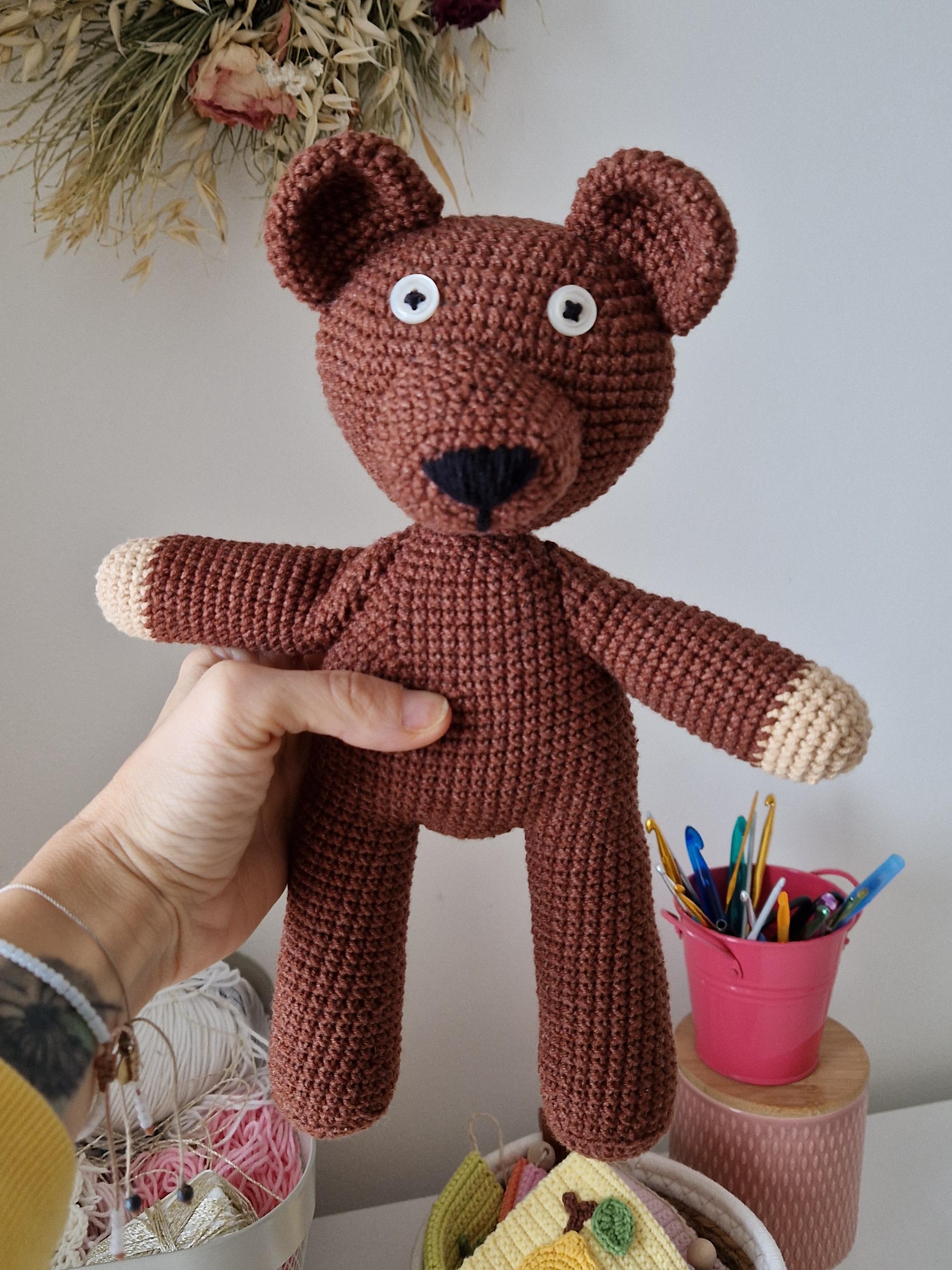 ミスタービーンのテディベア、かわいいレトロなクマ、ベビーシャワーの