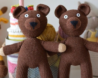 Osito Bean, adorable oso retro, regalo para baby shower, peluche para  el primer cumpleaños, peluche para la siesta, regalo de género neutro,