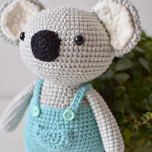 Gehaakte koalabeer pop, koala pluche beer, koala cadeaus voor kinderen, babyshower cadeau-ideeën, schattig koala speelgoed, kleine koala speelgoed, pluche zachte koala afbeelding 4