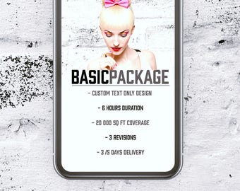Custom snapchat Filter design - Basic package