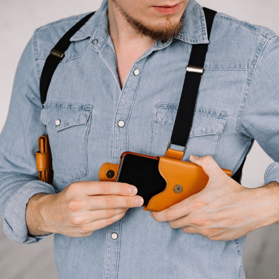 Phone Holster Bags Crossbody Pockets Galaxy Note Case Shoulder Etsy