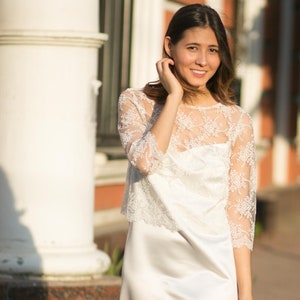 Lace Wedding Topper: Long Sleeve Bridal Cover-Up