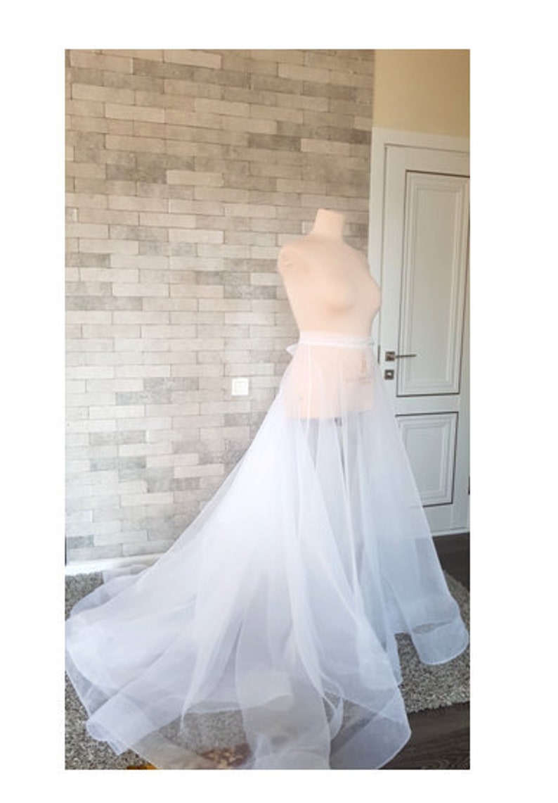 Organza Hochzeit Rock Hochzeit Overskirt extra langen Zug Etsy