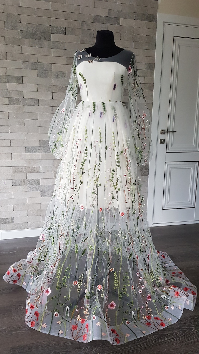 Wedding Flowers Wrap Skirt