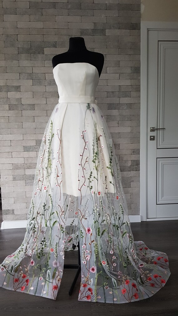 Alyssa Wedding Dress Ivory White Black Corset Wedding Dress Etsy