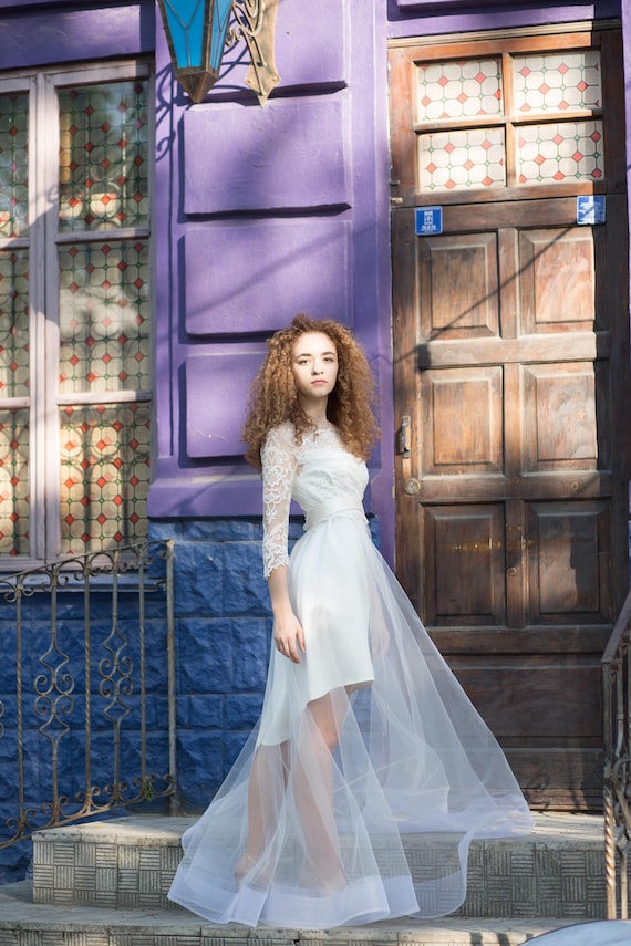 Tulle Wedding Skirt With Horsehair Hem Wedding Overskirt Etsy