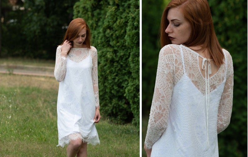 Alternative Wedding Dress Short Wedding Dress Vintage - Etsy