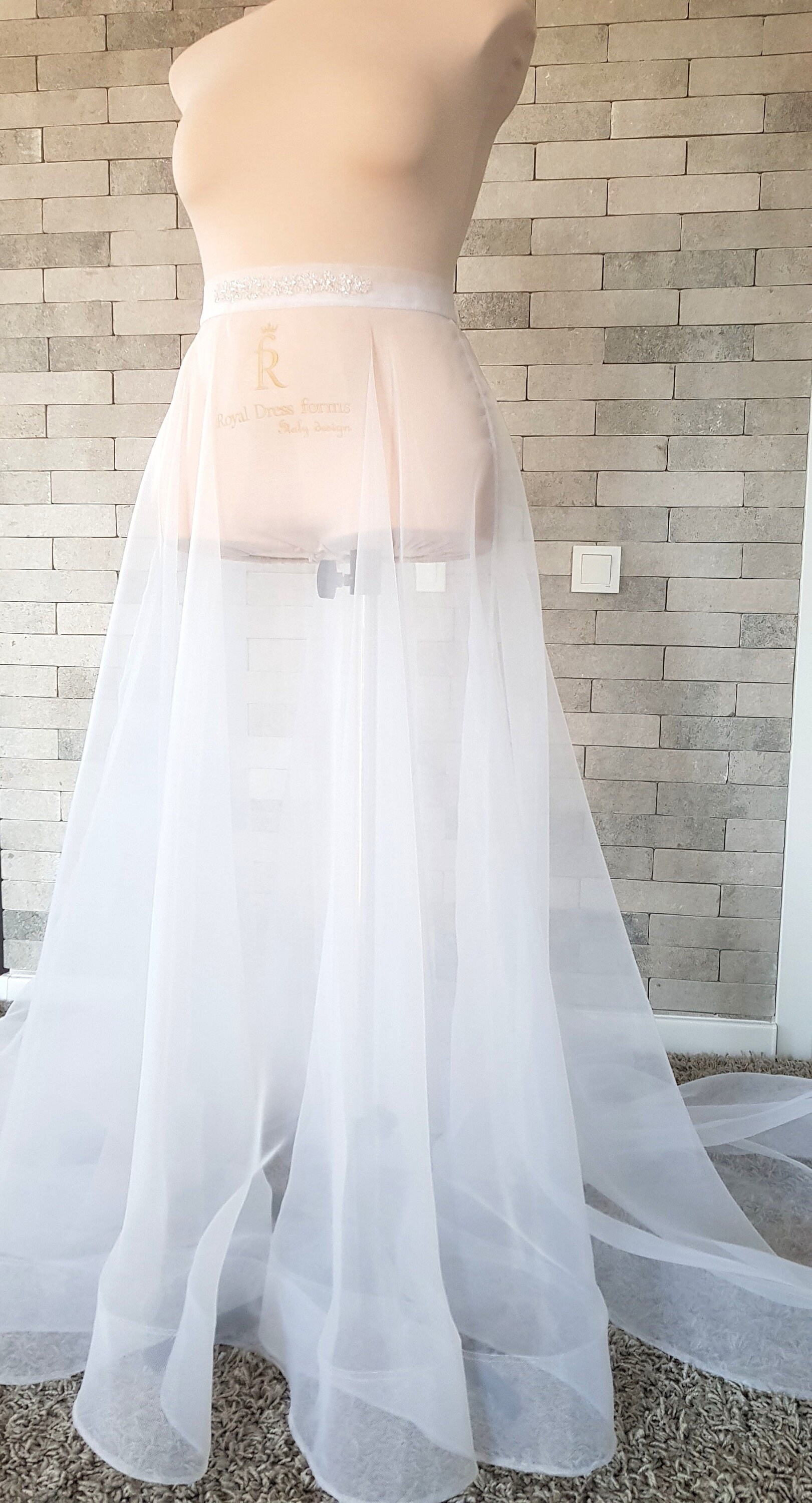 Organza Hochzeit Rock Hochzeit Overskirt extra langen Zug Etsy