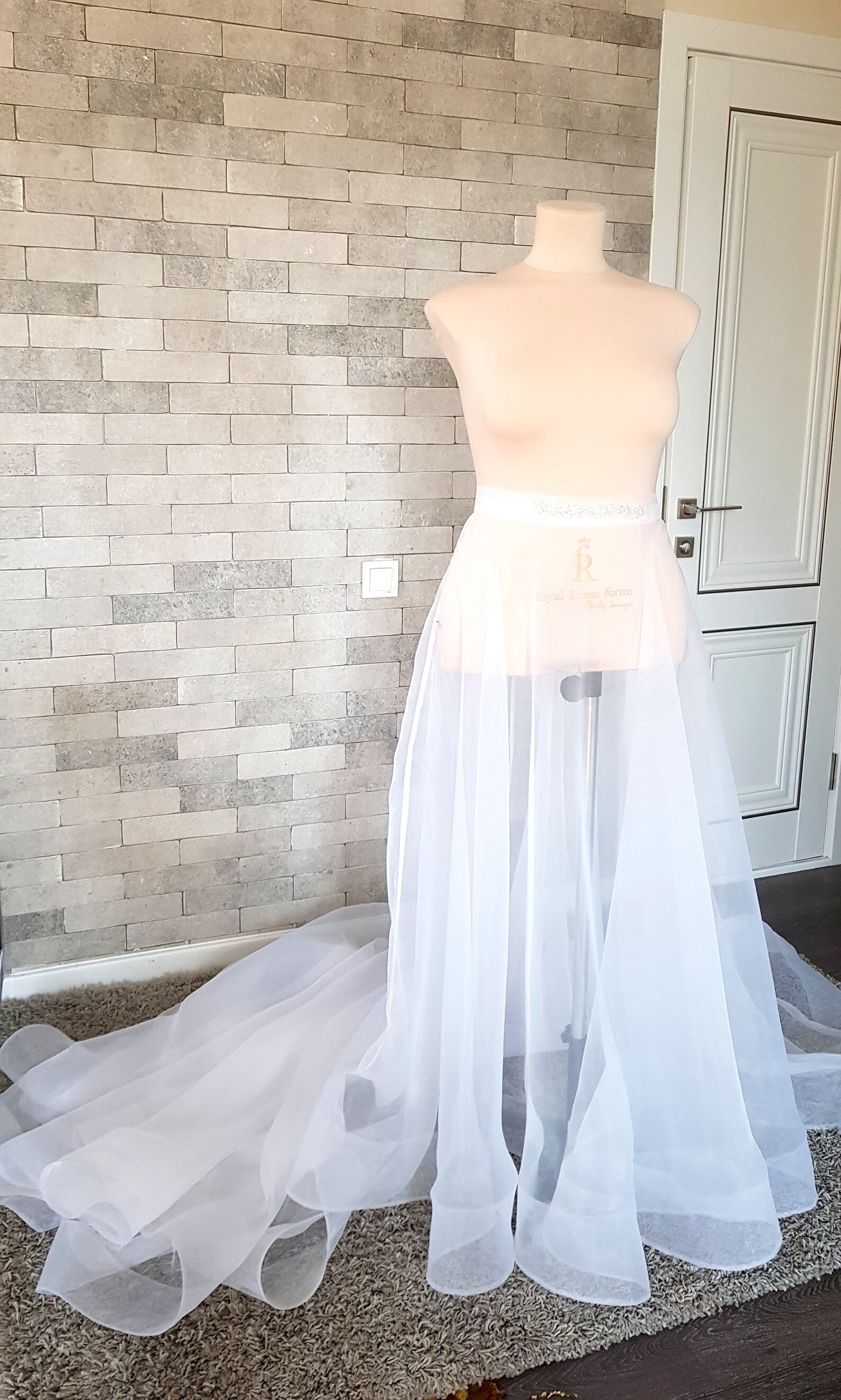 Organza Hochzeit Rock Hochzeit Overskirt extra langen Zug Etsy