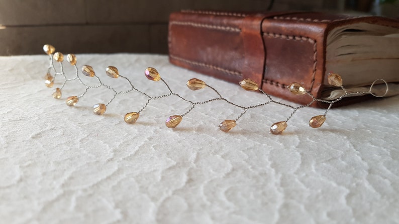 bridal accessories bridal vine bridal headpiece wreath More colors- crystals wedding hair vine bridesmaid hair accessories wedding vine