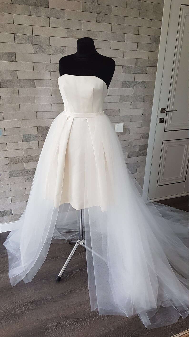 Tulle Detachable Wedding Train Extra Long Removable Wedding Etsy