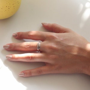 Custom Delicate Name Ring • Custom Stacking Rings  • Bridesmaids Gift • Baby Name Mom Gift • Personalised Ring • Name  Ring