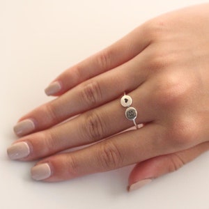 Custom Delicate Name Ring • sun ring • Silver Ring • Bridesmaids Gift • Baby Name Mom Gift • Mothers Gift • Personalised Ring