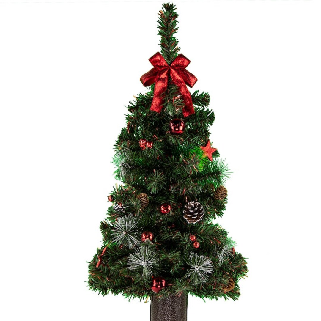30 Inch Tall Artificial Christmas Tree for Cemetery Vase Etsy