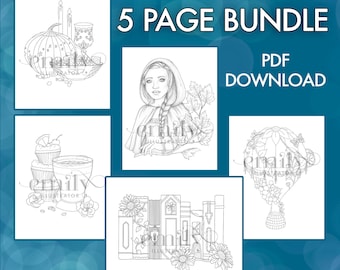 5 Page Bundle Emily Illustrator PDF Download