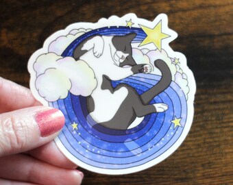 3" Vinyl Sleepy Kitty Sticker