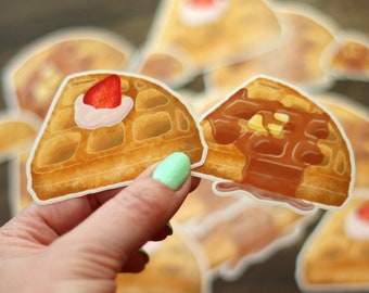 Vinyl Waffle Stickers