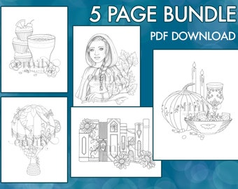 5 Page Bundle #1 Emily Illustrator PDF Download